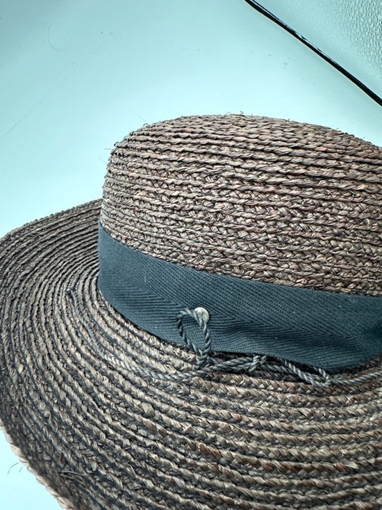 Helen Kaminski Brown Raffia Hat Fits like a small Excellent Like New main image 4